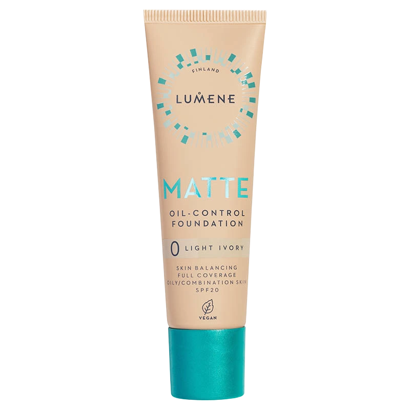 Lumene Matte Oil-Control Foundation SPF 20 30 ml 0 Light Ivory - Täckande foundation