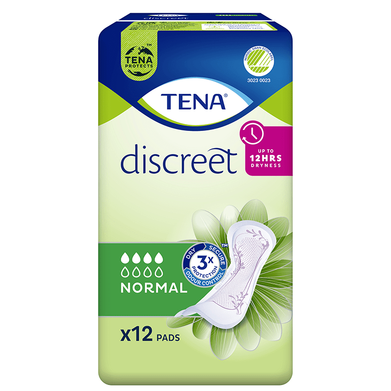 TENA Discreet Normal 12 st - Inkontinensskydd för kvinnor