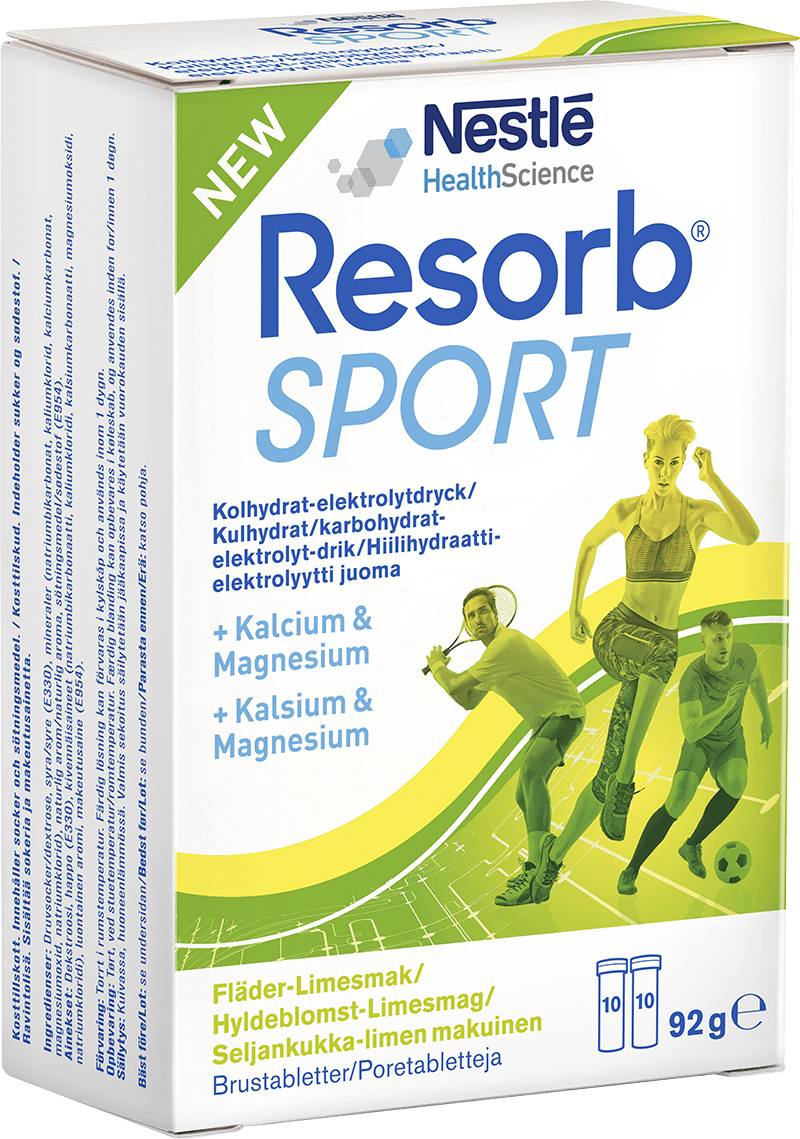 Resorb Sport Fläder-Limesmak 20 st - Sportnutrition
