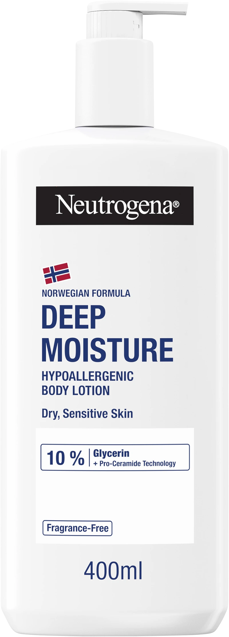Neutrogena Norwegian Formula Deep Moisture Hypoallergenic Body Lotion 400 ml - Hudkräm & bodylotion