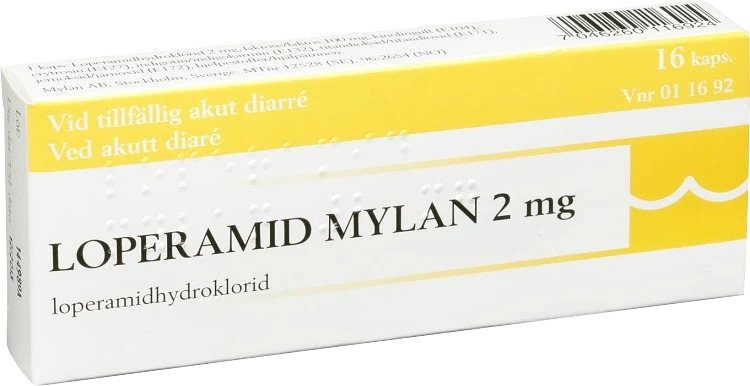 Loperamid Mylan kapsel 2 mg 16 st - Tabletter mot diarré