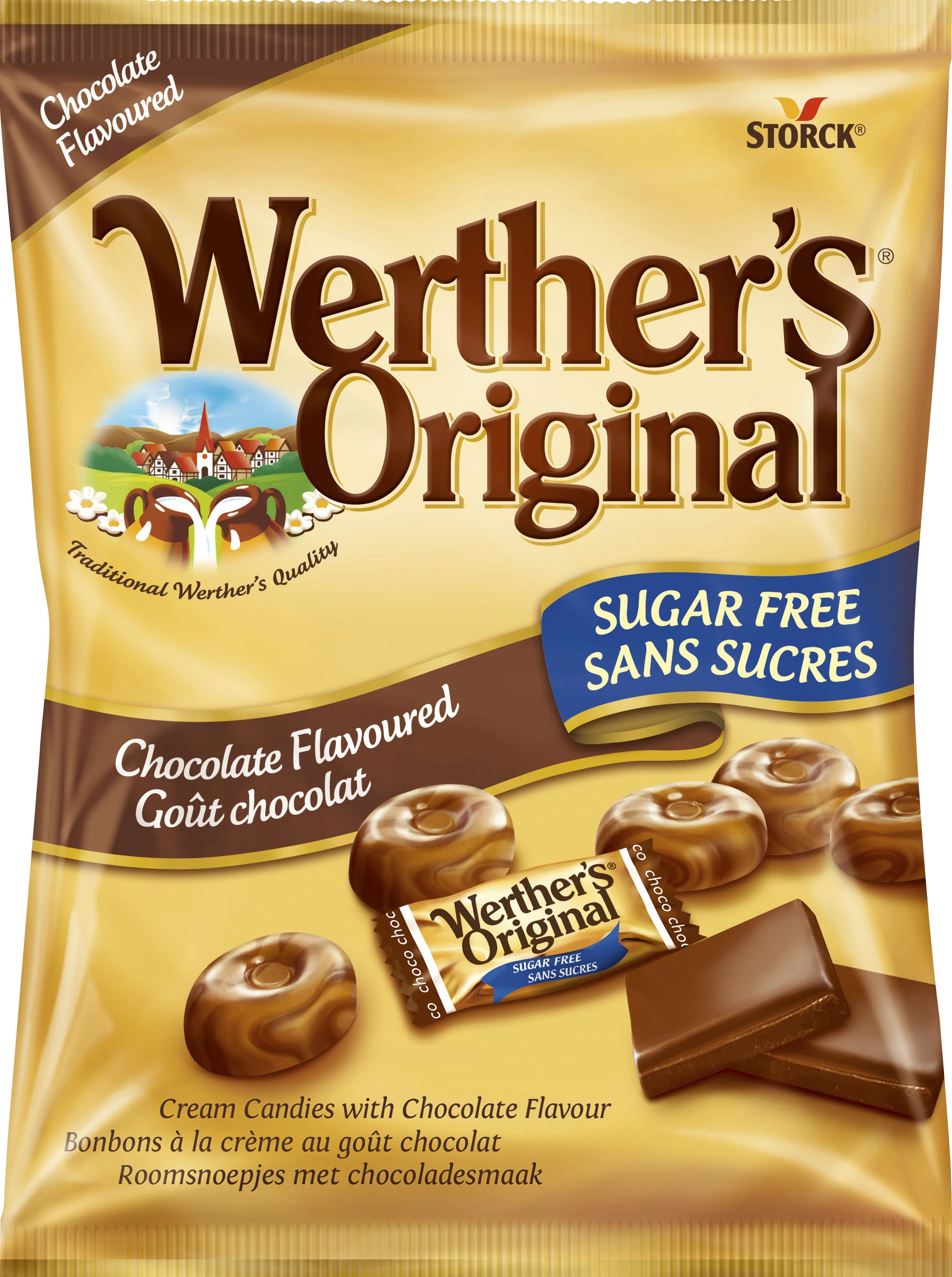 Werthers Original Choklad Sockerfri 60 g - Sockerfritt godis