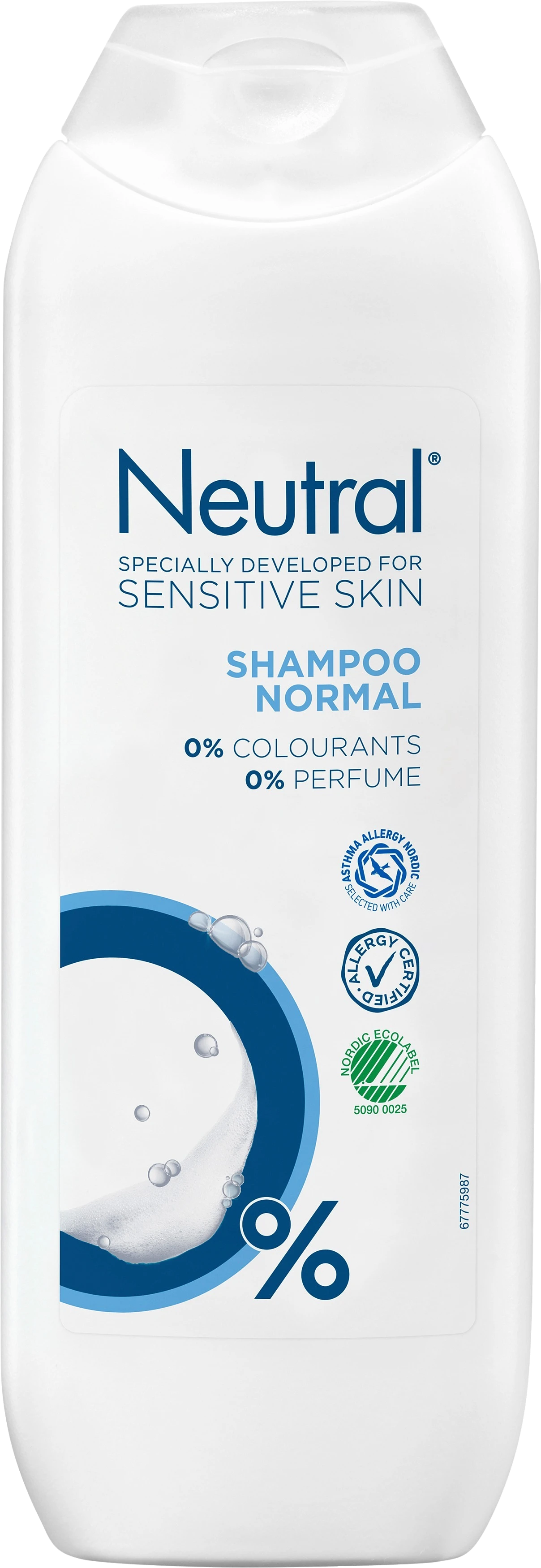 Neutral Shampoo Normal 0% 250 ml - Oparfymerat schampo