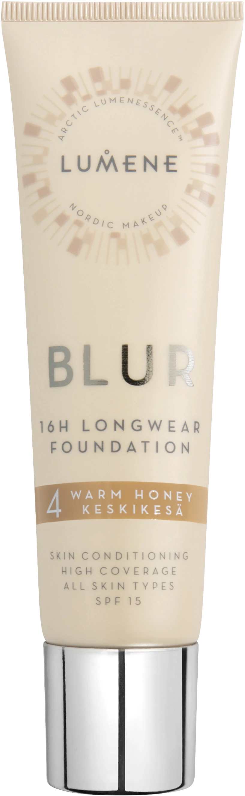 Lumene Blur 16h Longwear Foundation SPF15 30 ml Warm Honey - Flytande foundation