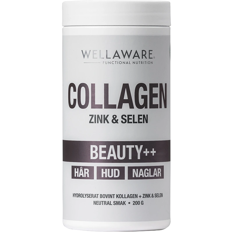 WellAware Collagen Zink & Selen Beauty++ 200 g - Kosttillskott för hår, hud & naglar