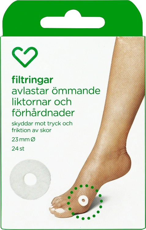 Hjärtats Filtringar för tryckavlastning 24 st - Skavsårsplåster