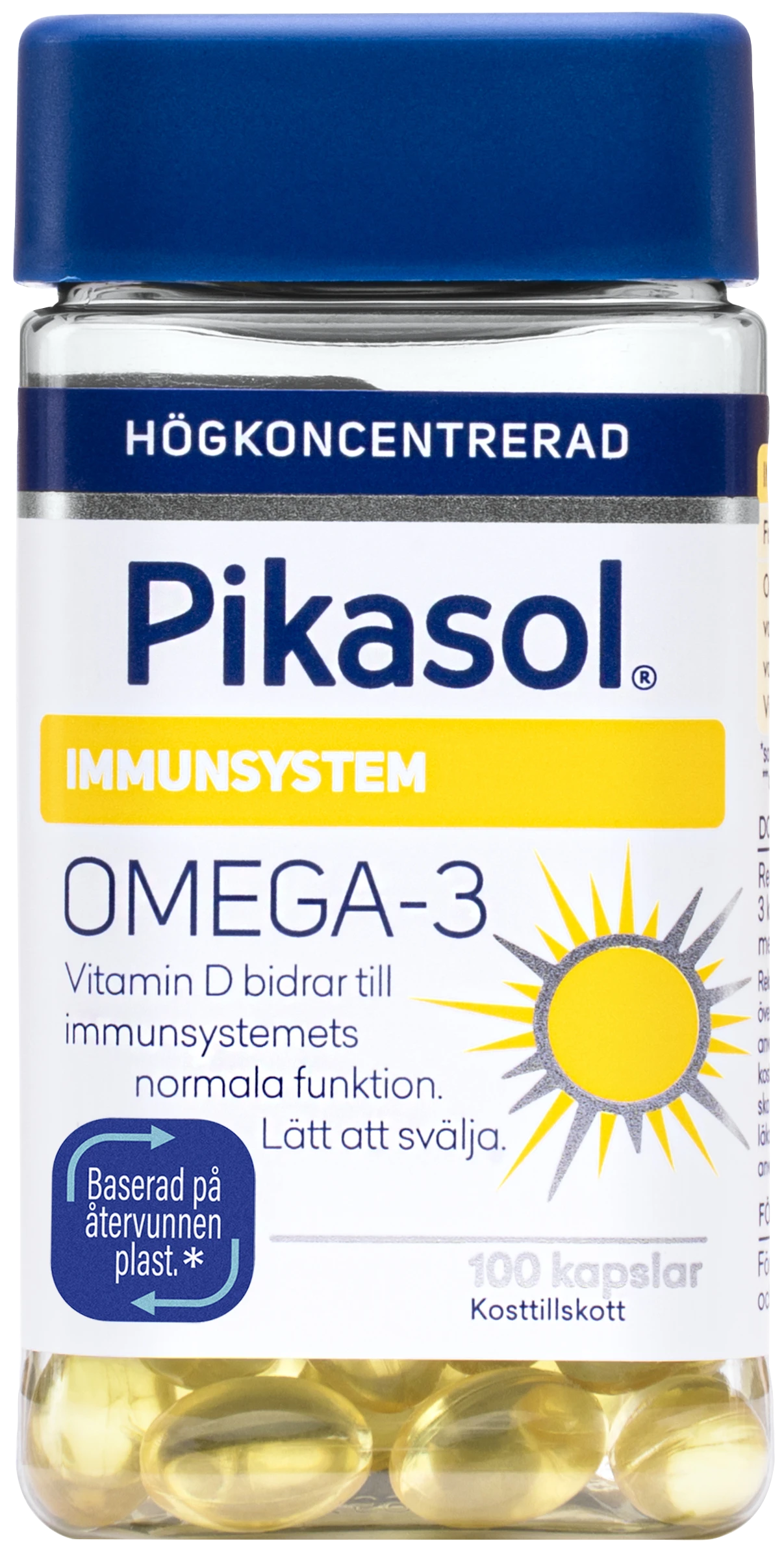 Pikasol Immunsystem Kapsel 100st - Omega 3