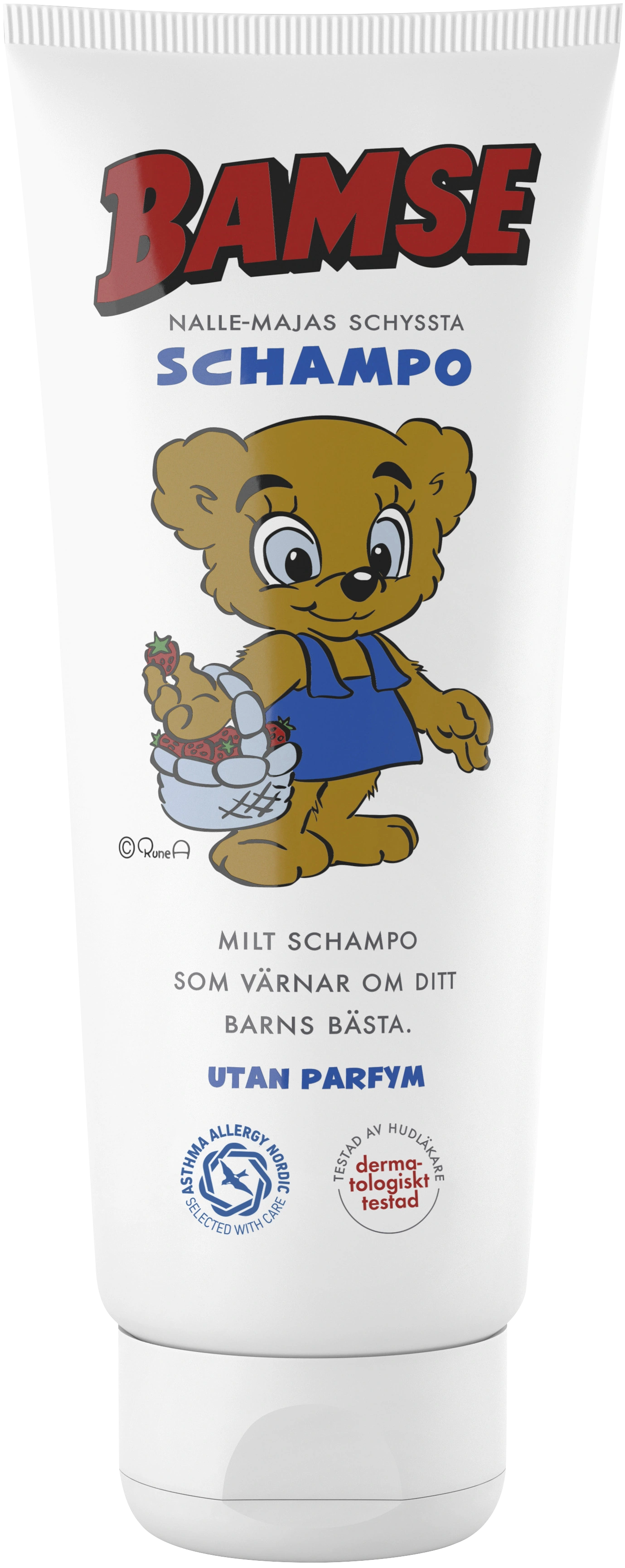 Bamse Nalle Majas Schyssta Schampoo Oparfymerad 200 ml - Schampo & balsam för barn