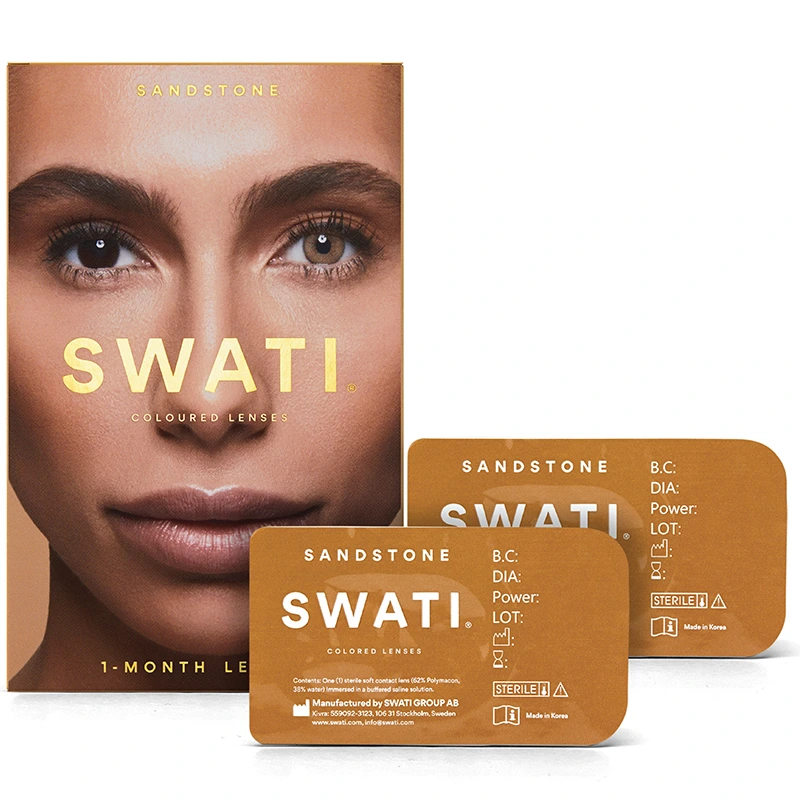 SWATI Cosmetics 1 Month Sandstone färgade linser - Färgade linser
