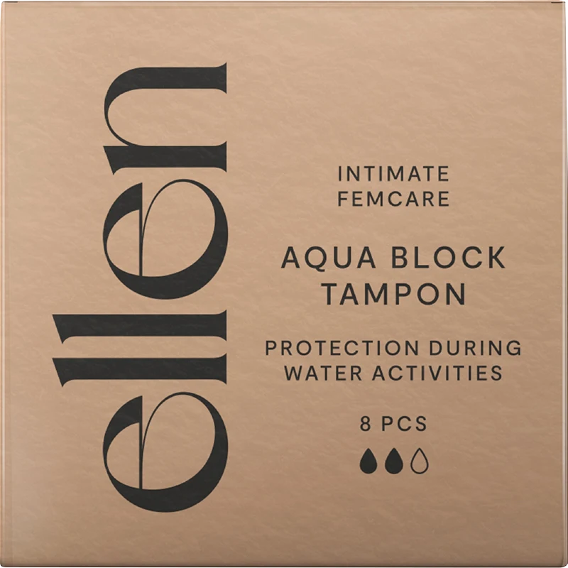 Ellen Aqua Block Tampon 8 st - Ellen Tamponger