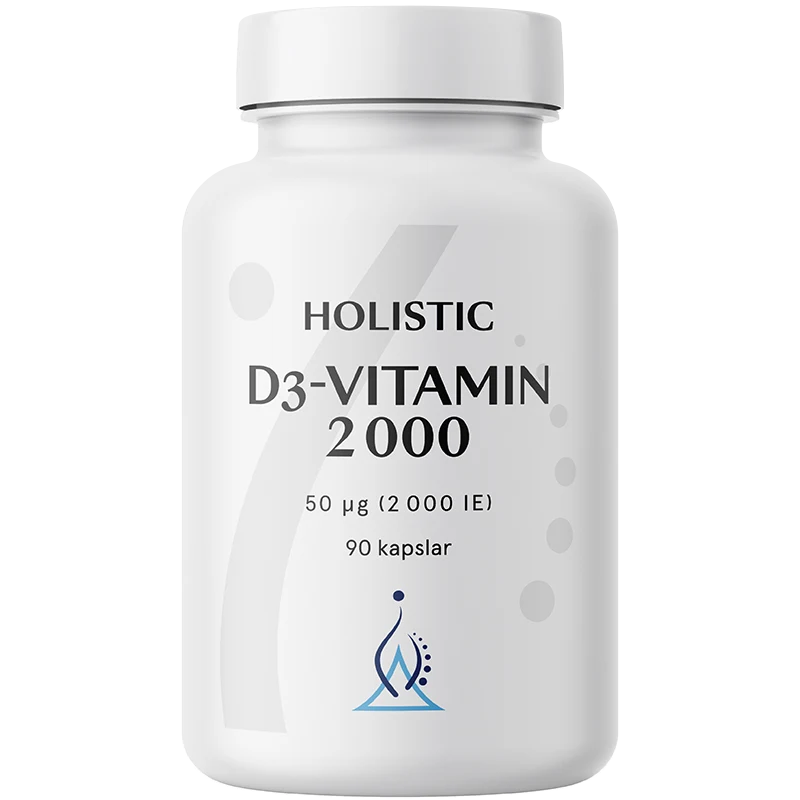 Holistic D3-vitamin 2000IE 50 μg 90 st - D-vitamin