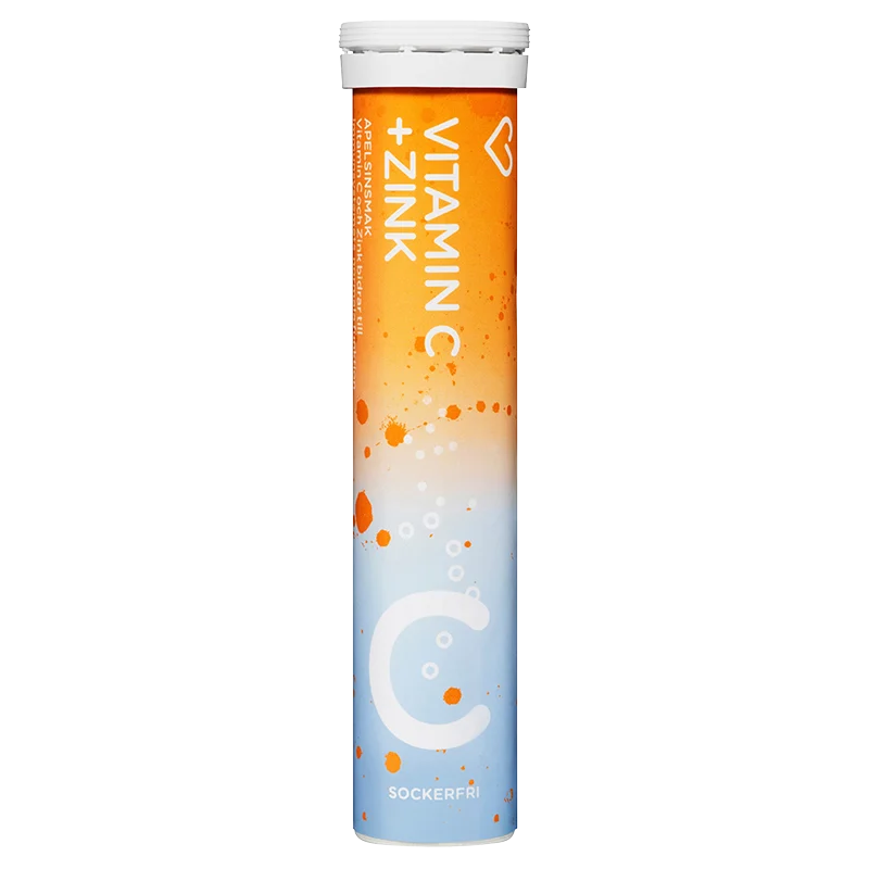 Hjärtats Vitamin C + Zink Apelsin 20 st