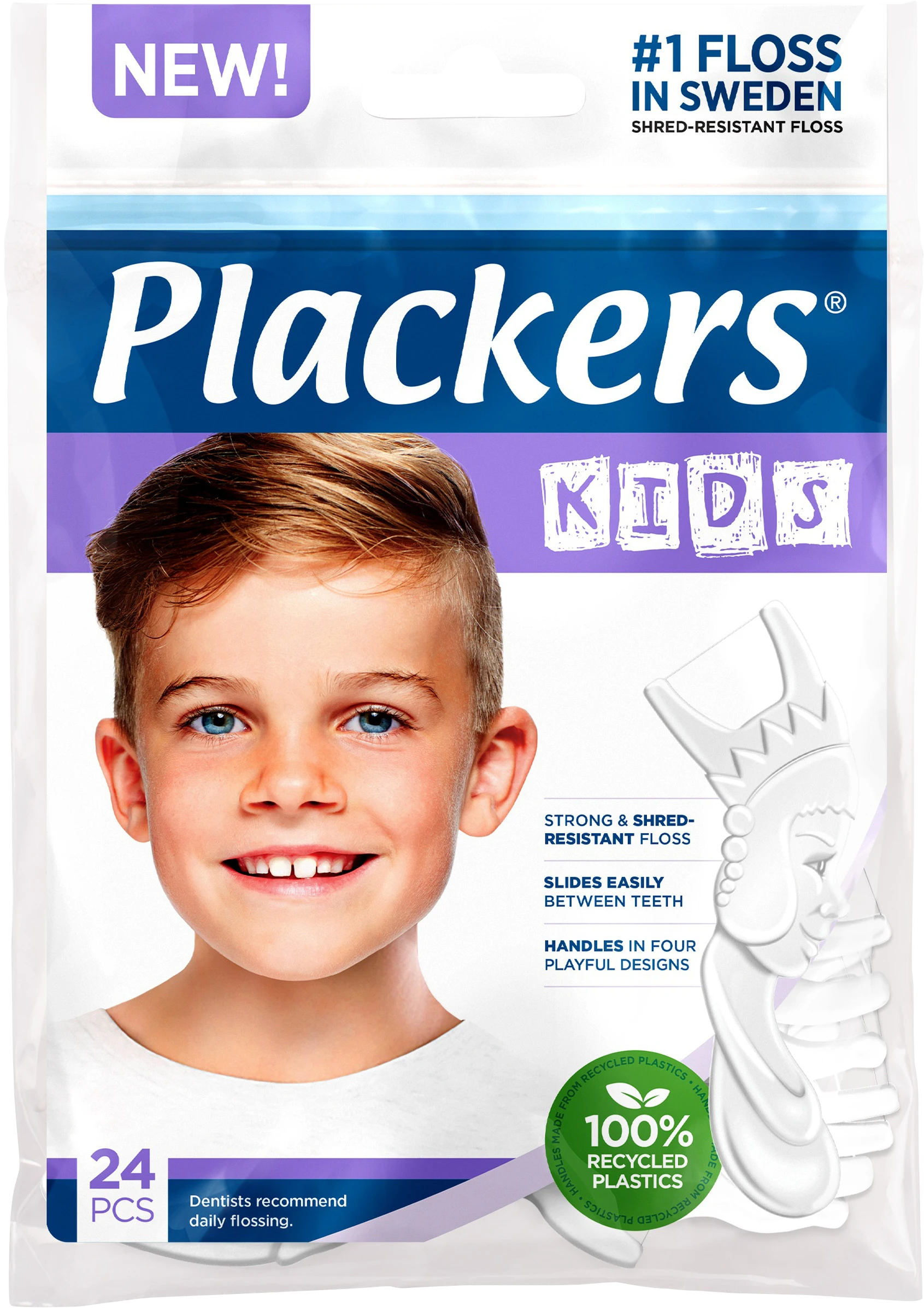 Plackers Kids 24 st - Tandtrådsbyglar