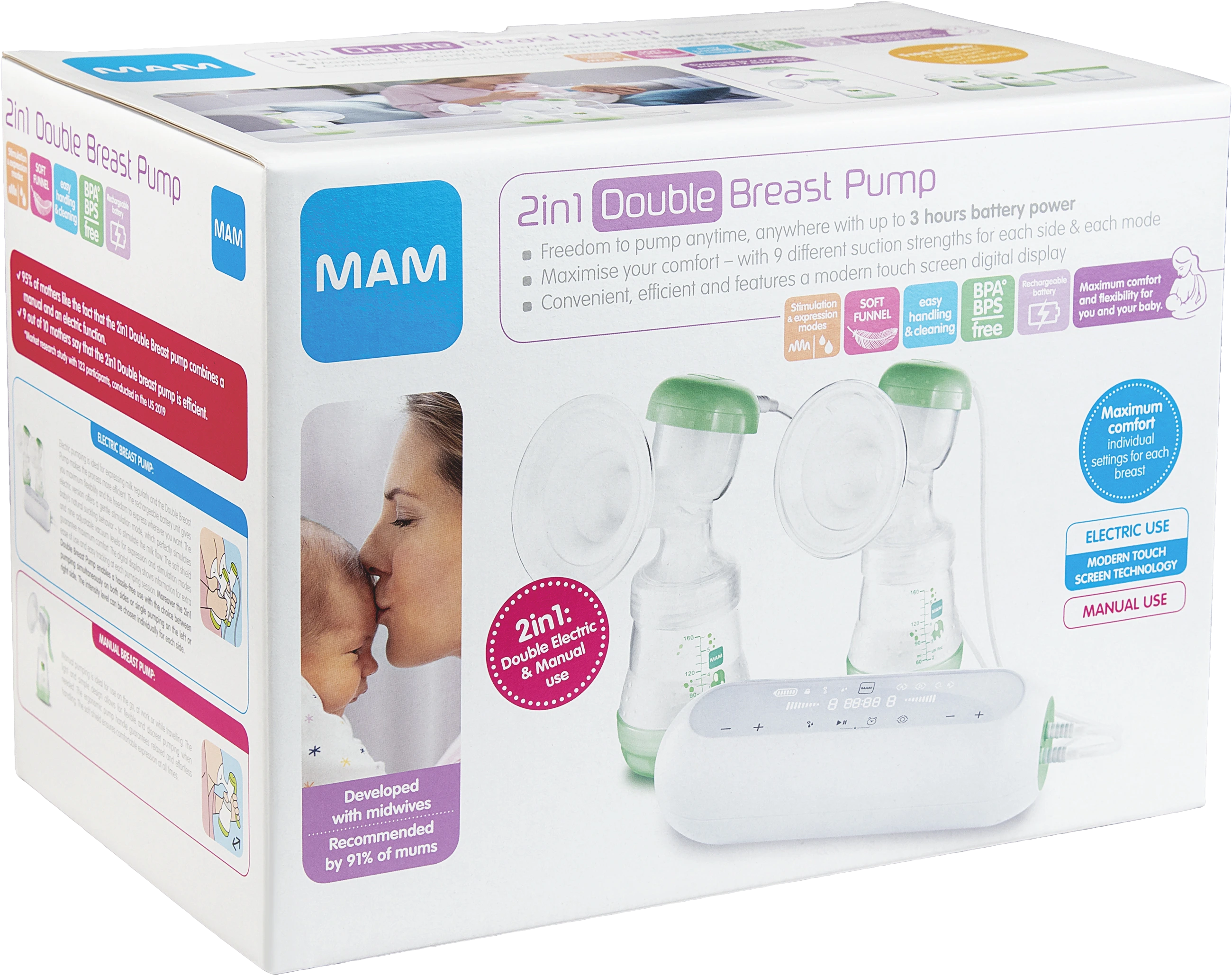 MAM 2 in 1 Double Electric Breast Pump - Bröstpumpar