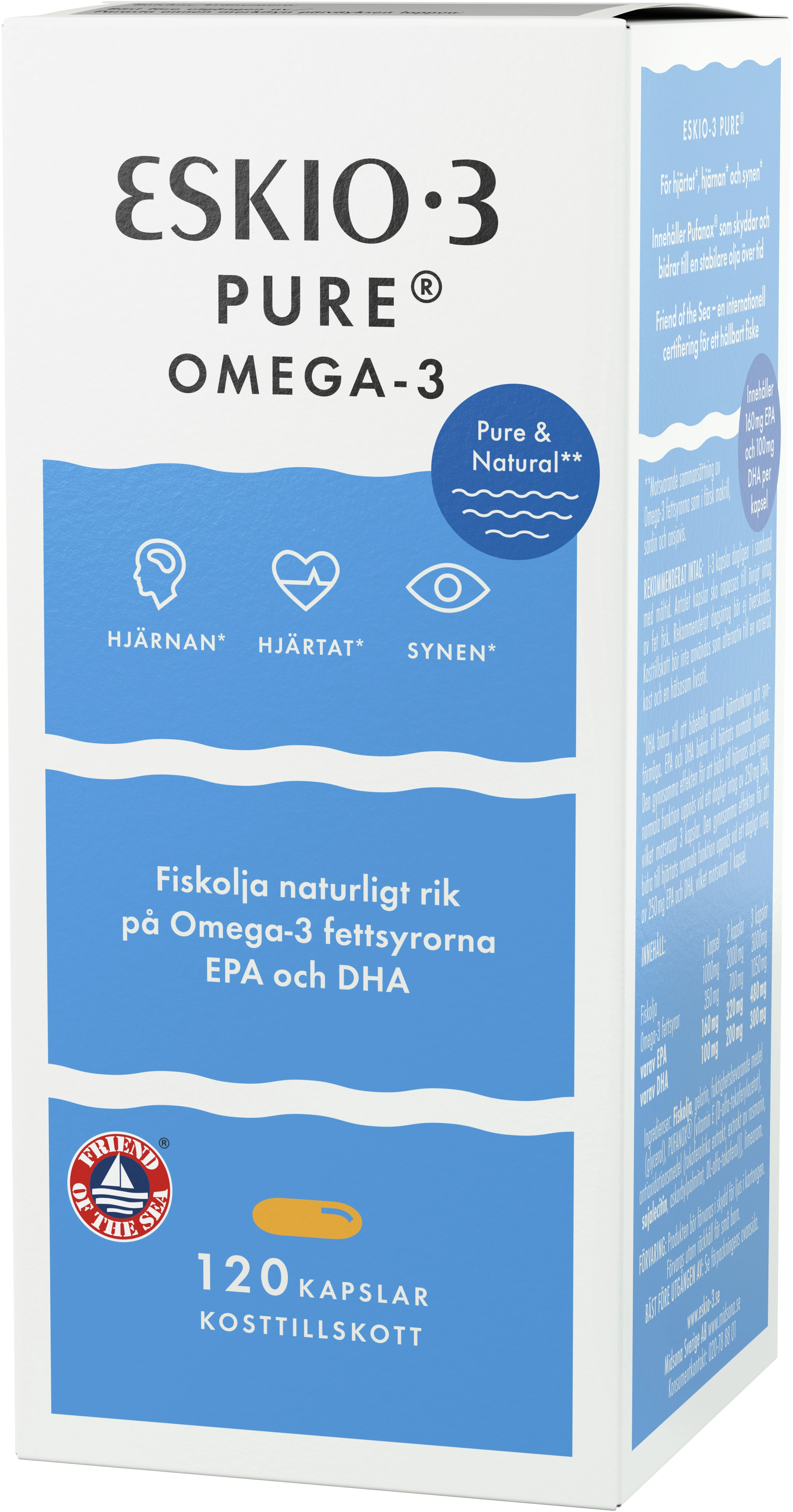Eskio-3 Pure kapsel 120 st - Omega 3