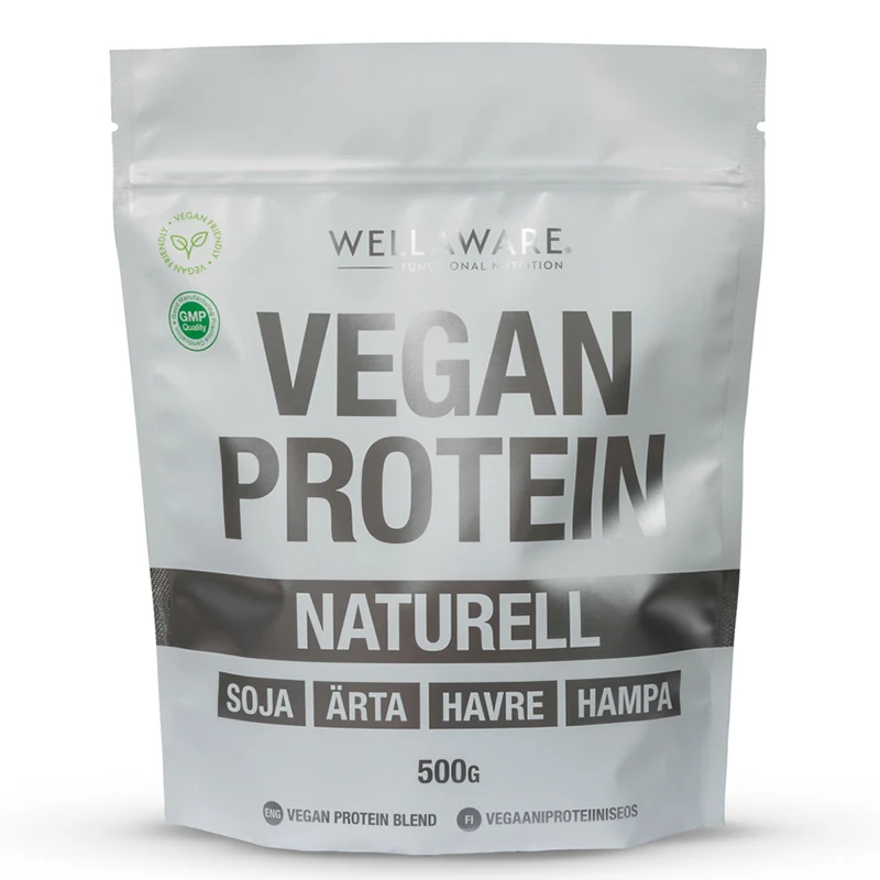 WellAware Vegan Protein Blend Naturell 500 g - Sportnutrition