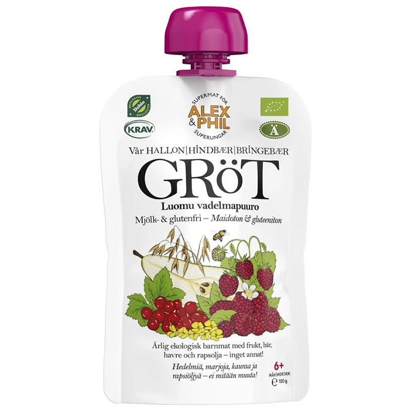 Alex & Phil Vår Hallongröt 100 g - Gröt