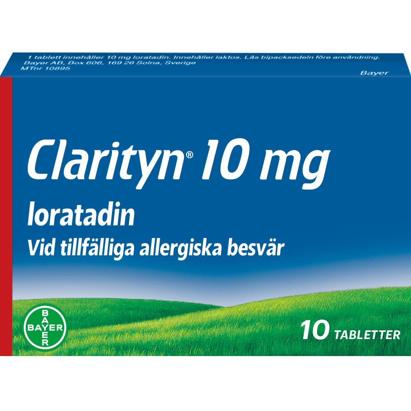 Clarityn tablett 10 mg 10 tabletter - Allergitabletter mot pollenallergi