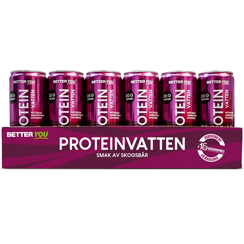 Better You Proteinvatten Skogsbär 330 ml 24 st - Proteinvatten
