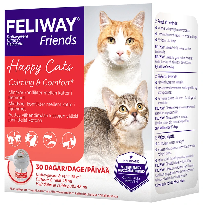 Feliway Friends Doftavgivare med Refill för katt - Rädsla & oro hos katt