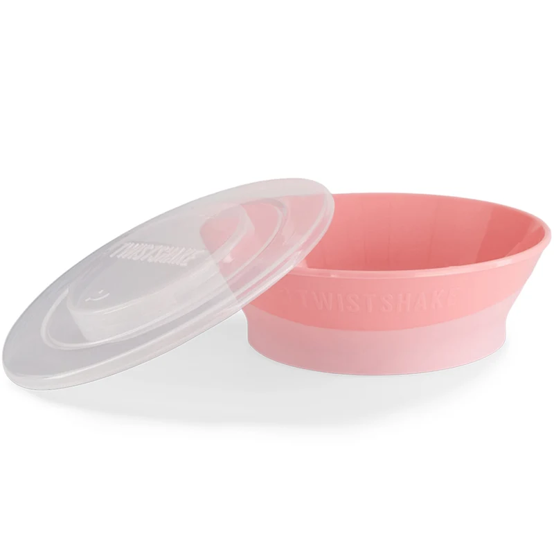 Twistshake Djup tallrik 6 mån+ Pastellrosa - Barntallrik & barnbestick