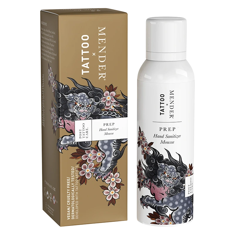 Tattoo Mender Prep: Hand Sanitizer Mousse 200 ml - Hand