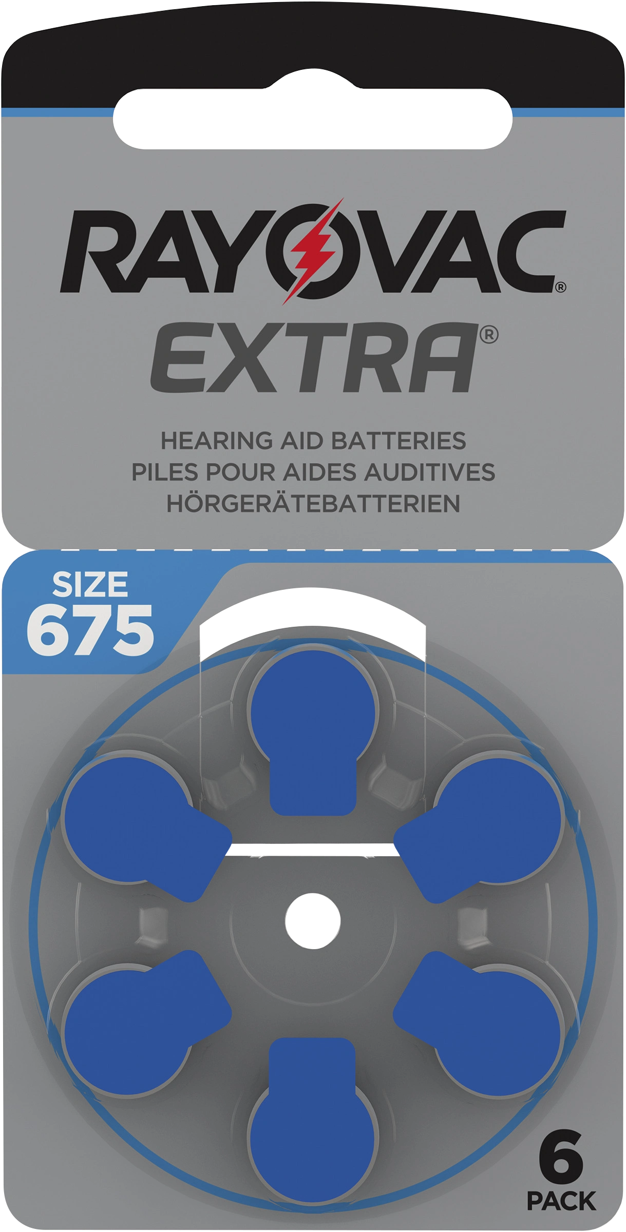 Rayovac Extra Advanced Act 675 6 st - Batterier till hörapparat