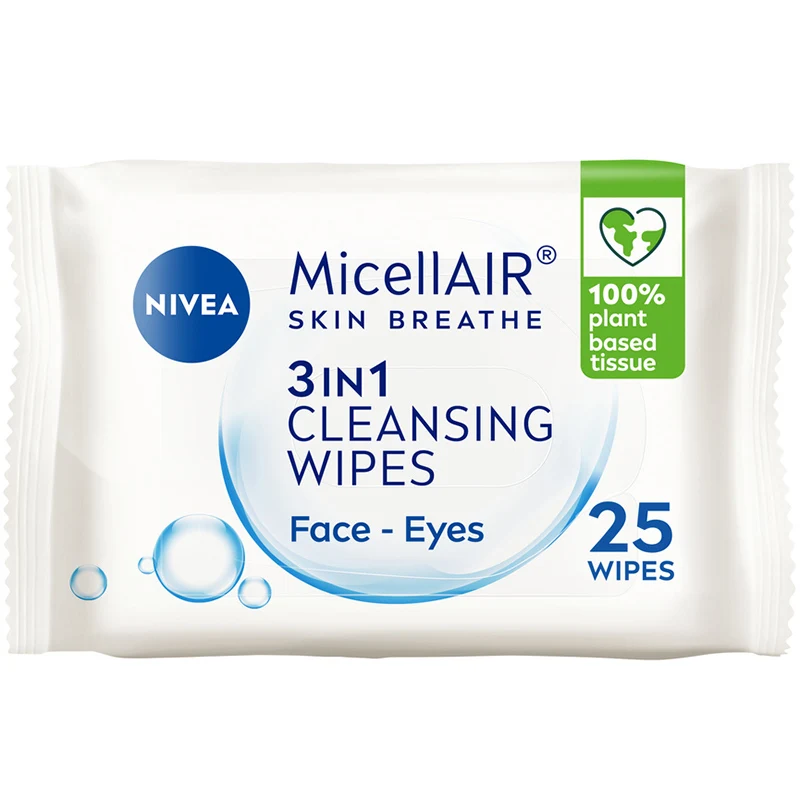 Nivea Daily Essentials Micellar Cleansing Wipes 25 st - Sminkborttagningsservetter