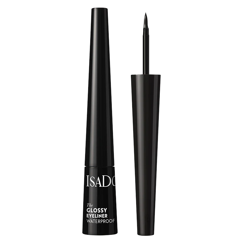 IsaDora Glossy Eyeliner Waterproof 2,5 ml 40 Chrome Black - Vattenfast eyeliner