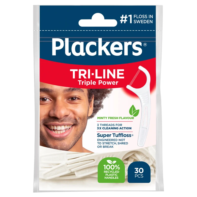 Plackers Tri-line 30 st - Tandtråd