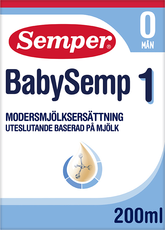 Semper BabySemp 1 Modersmjölkersättning 200 ml - Mjölkersättning nyfödd
