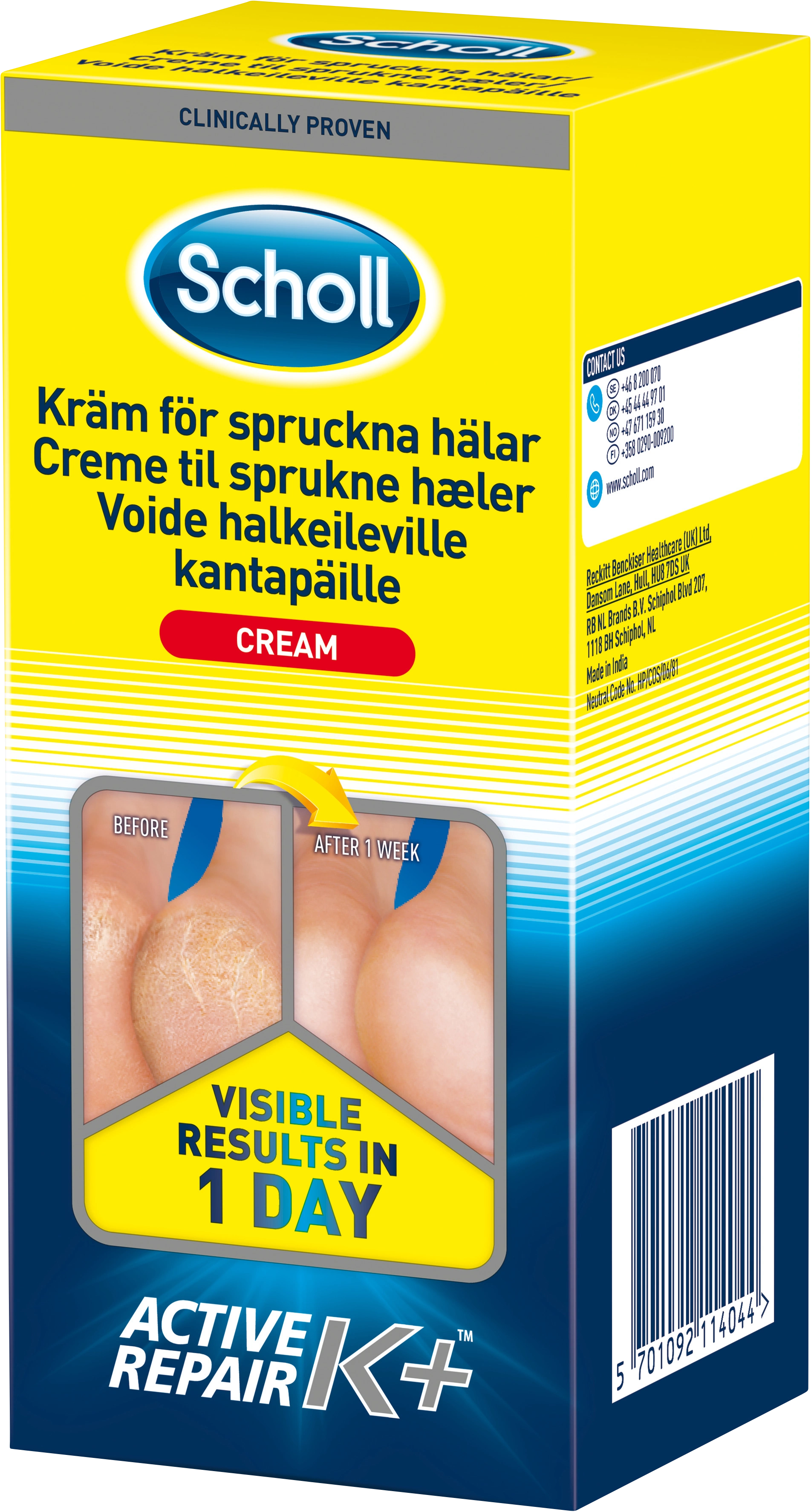 Scholl Active Repair K+ 120 ml - Fotkräm & fotsalva