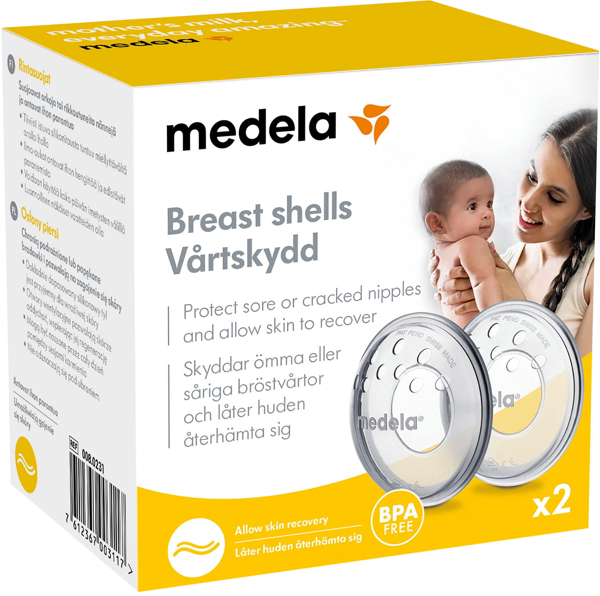 Medela bröstvårtskydd 2 st - Amningsnappar & bröstvårtsskydd