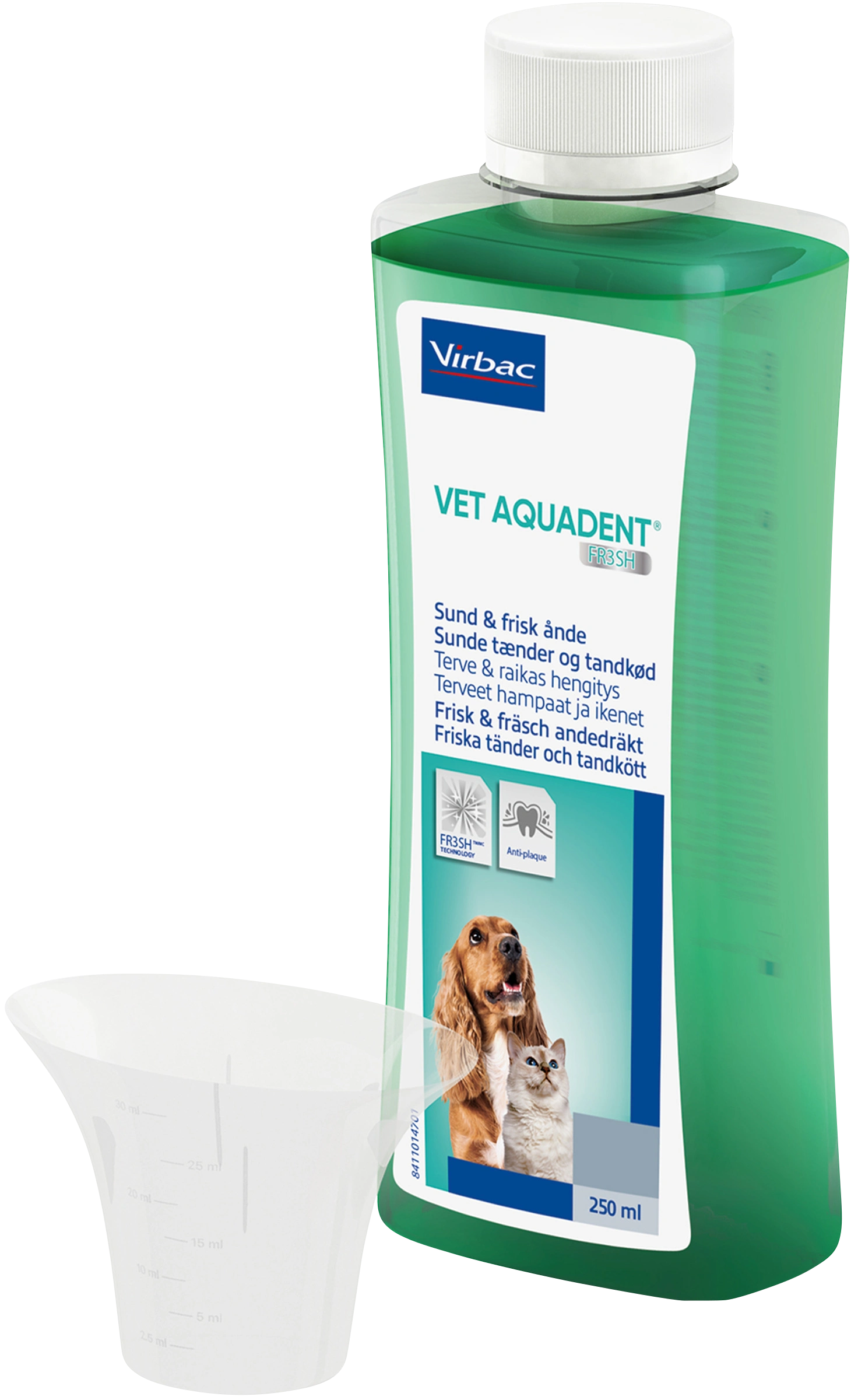 Virbac Vet Aquadent 250 ml - Dålig andedräkt hund