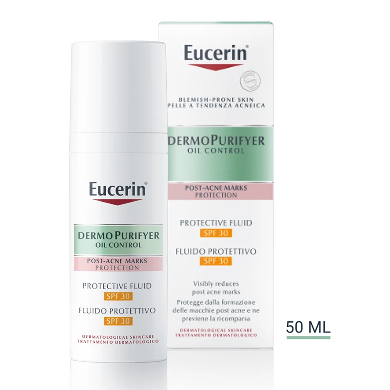 Eucerin DermoPurifyer Oil Control Protective Fluid SPF30 50 ml - Ansiktskräm - dagkräm