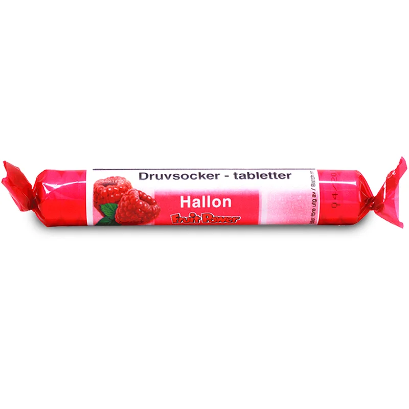 FruitPower Druvsocker Hallon Rulle 17 st - Diabetes