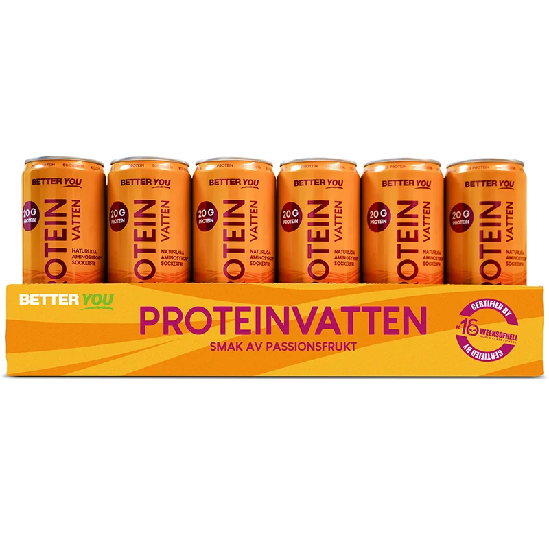 Better You Proteinvatten Passionsfrukt 330 ml 24 st - Proteinvatten