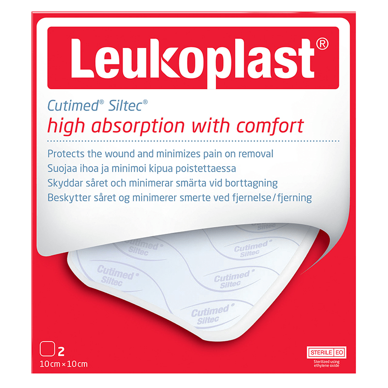 Leukoplast Cutimed Siltec 10x10 cm 2 st - Förband