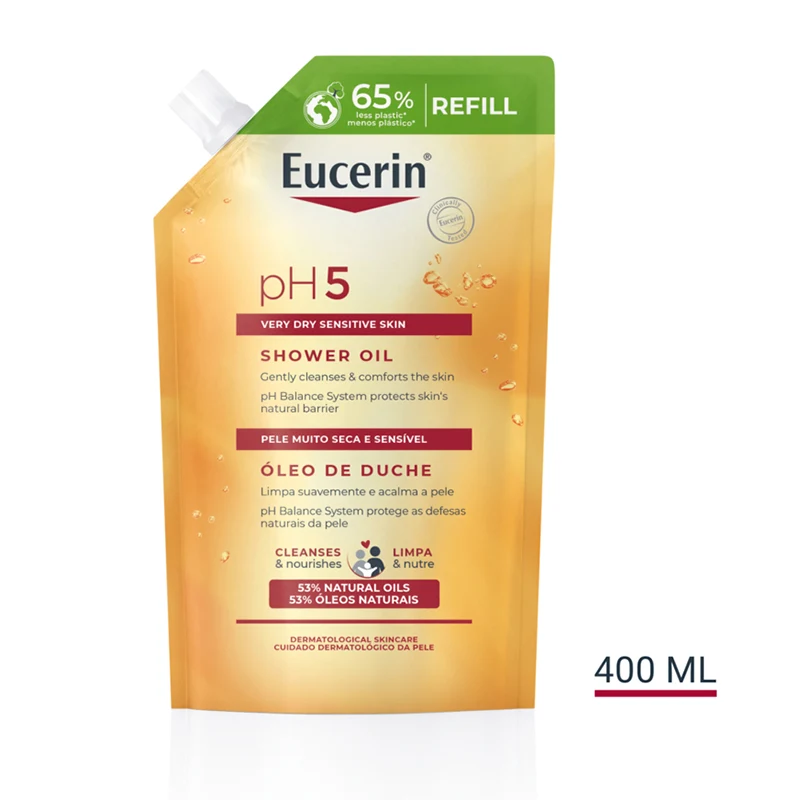 Eucerin pH5 Shower Oil parfymerad refill 400 ml - Duscholja