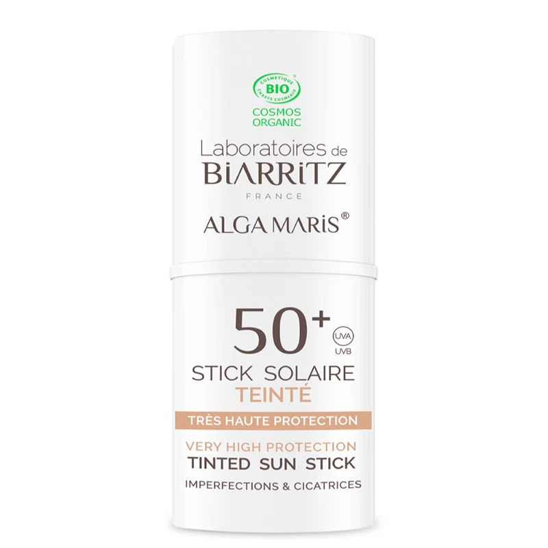 Laboratoires de Biarritz Alga Maris Tinted Suncsreen Stick SPF50+ 9 ml - Solskydd ansikte