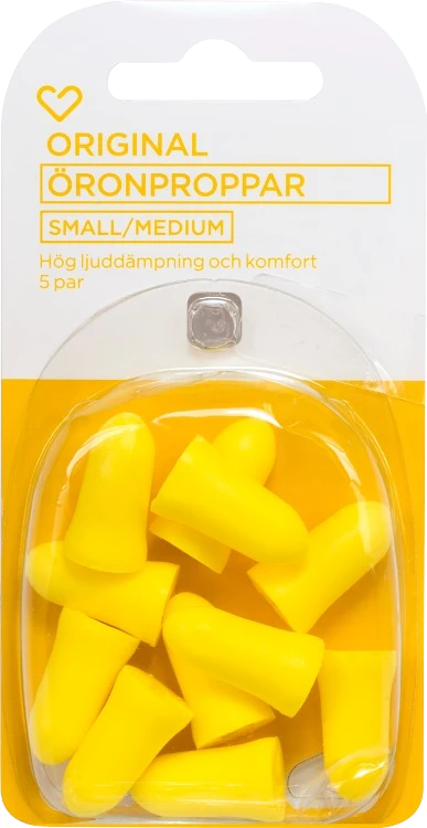 Hjärtats öronproppar small/medium 5 par - Öronproppar att sova med