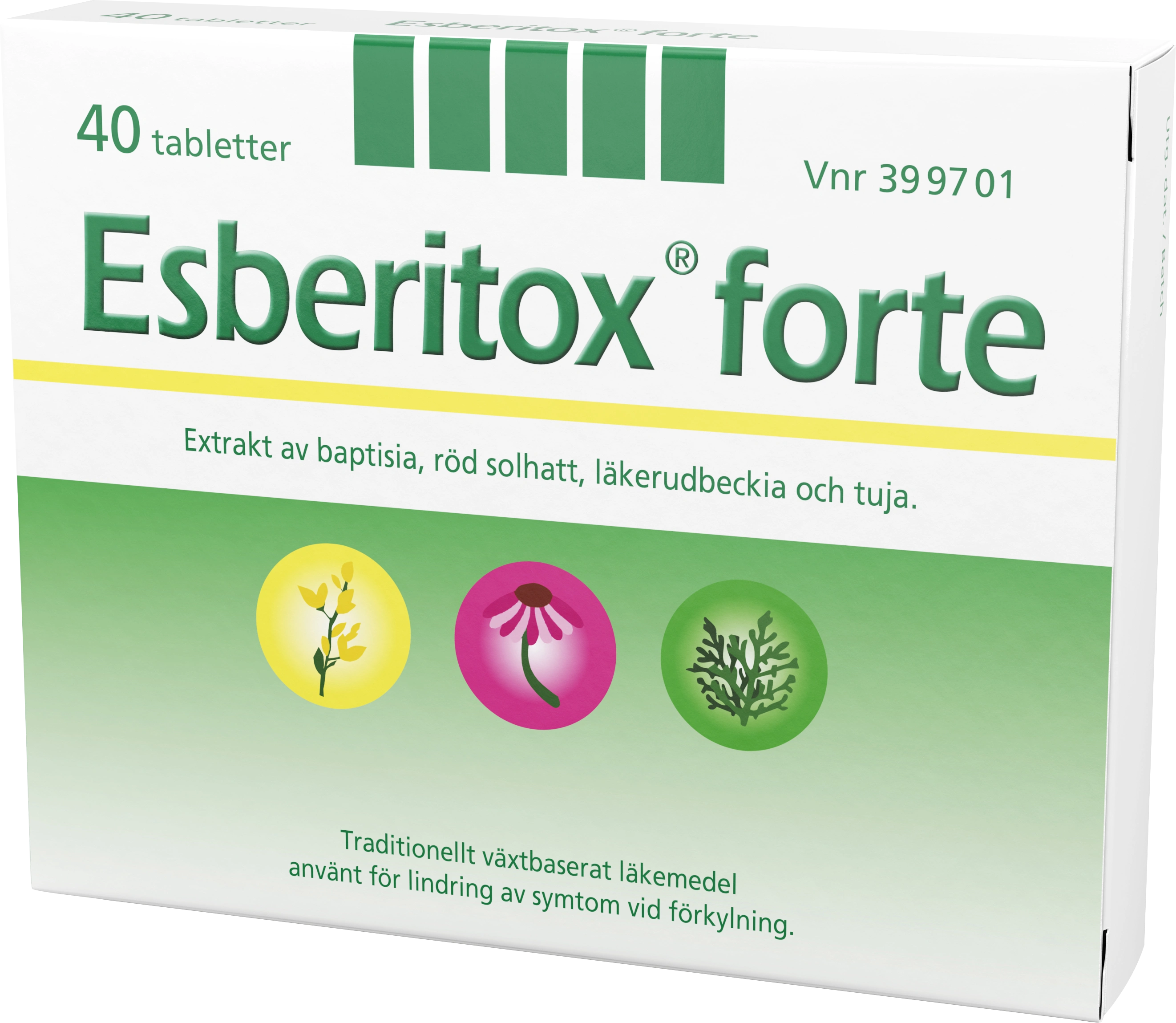 Esberitox forte tablett 40 st - Förebygga & lindra förkylning