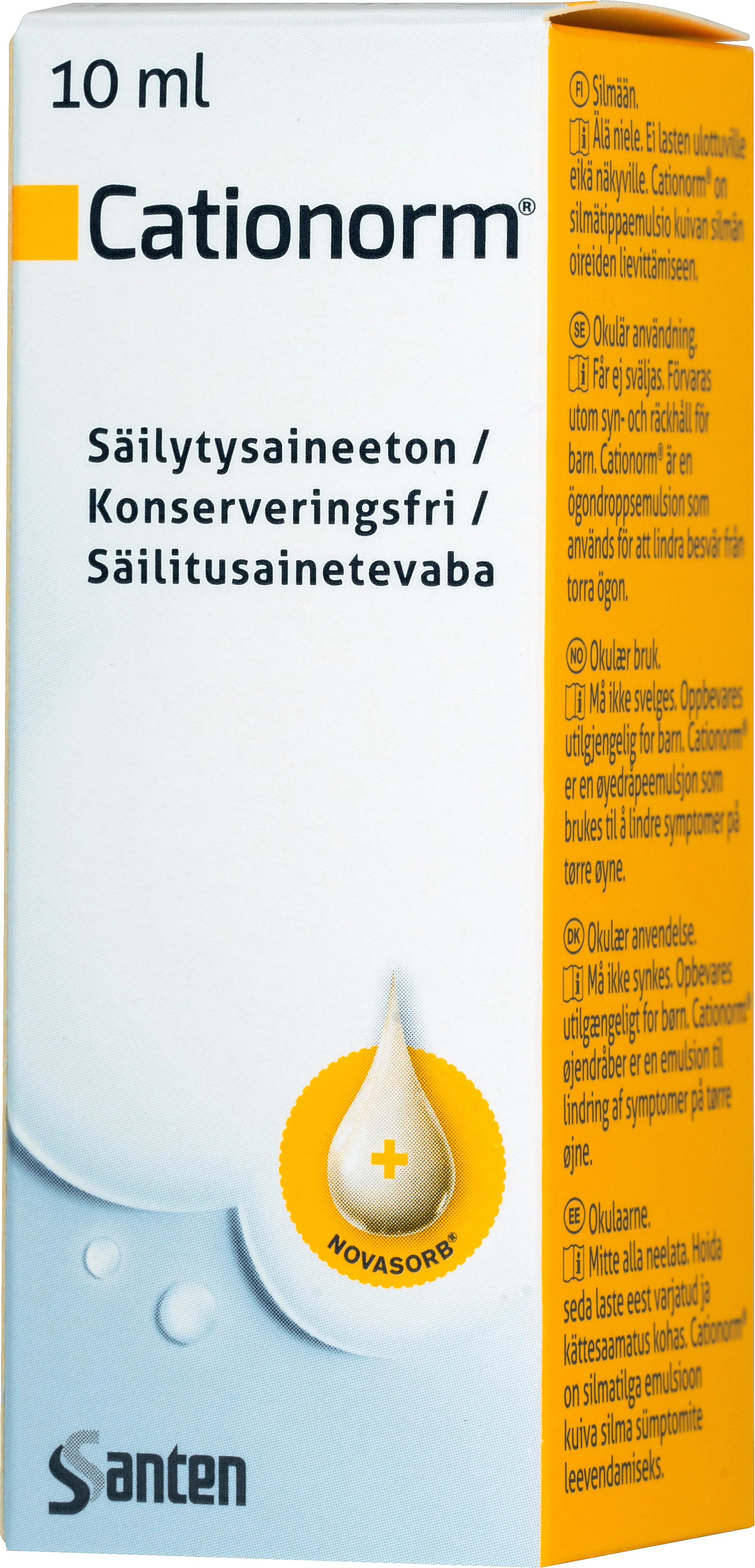 Cationorm ögondroppar 10 ml - Ögondroppar