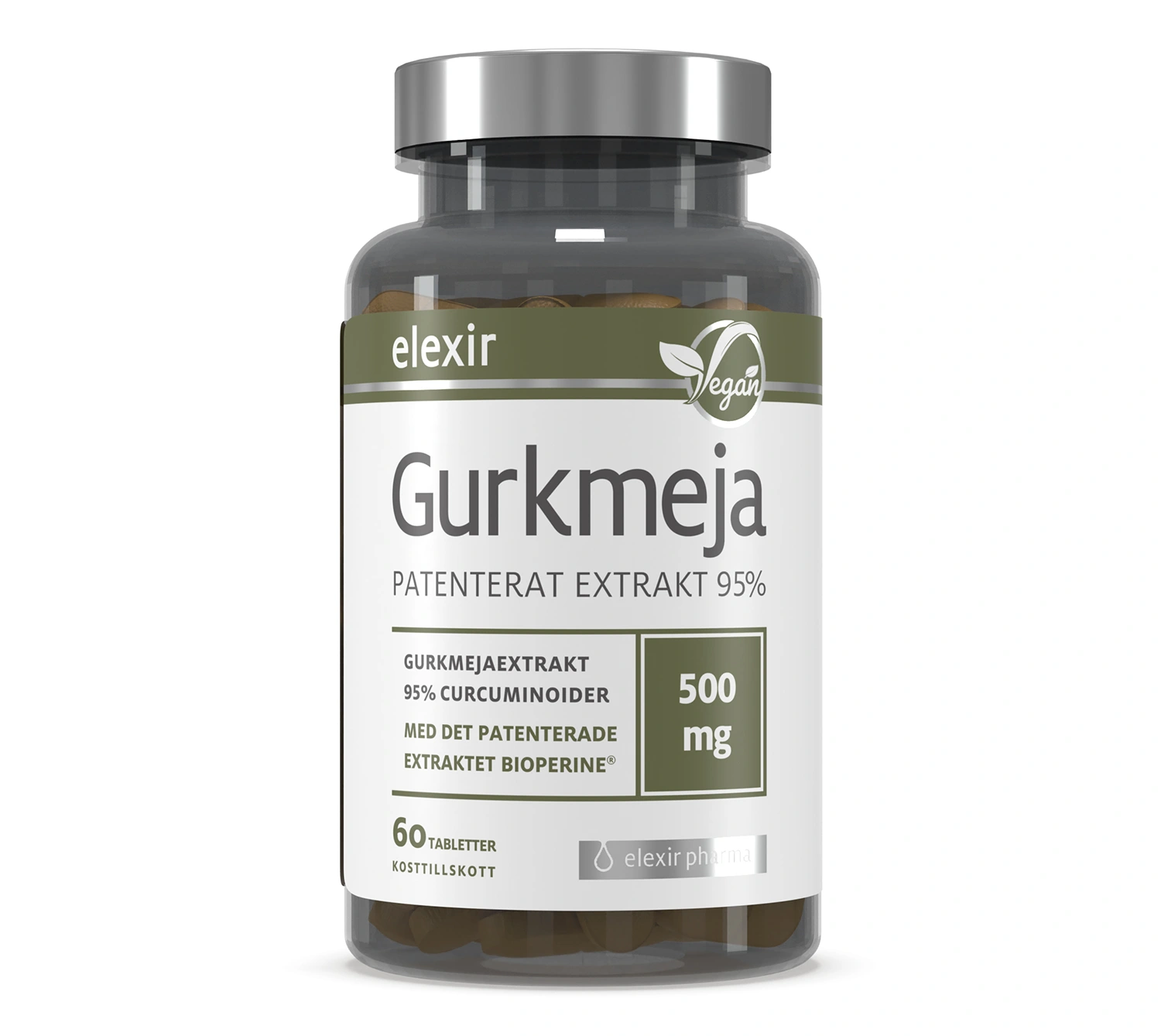 Elexir Gurkmeja 500 mg 60 tabletter - Gurkmeja