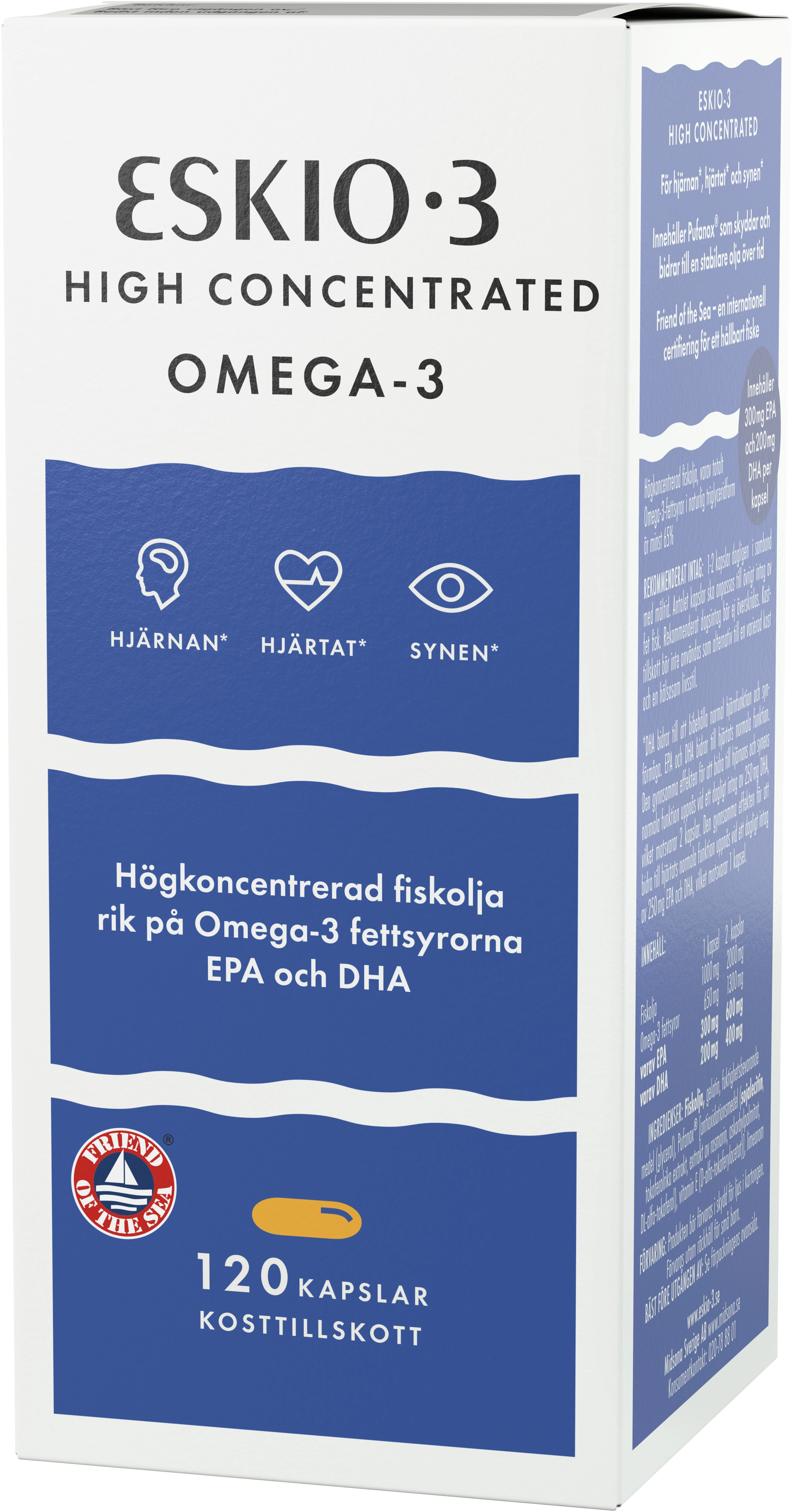 Eskio-3 High Concentrated 120 st - Omega 3