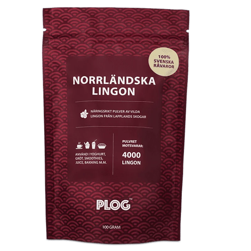 PLOG Norrländska Lingon 100 g - Smaksättning & sötning
