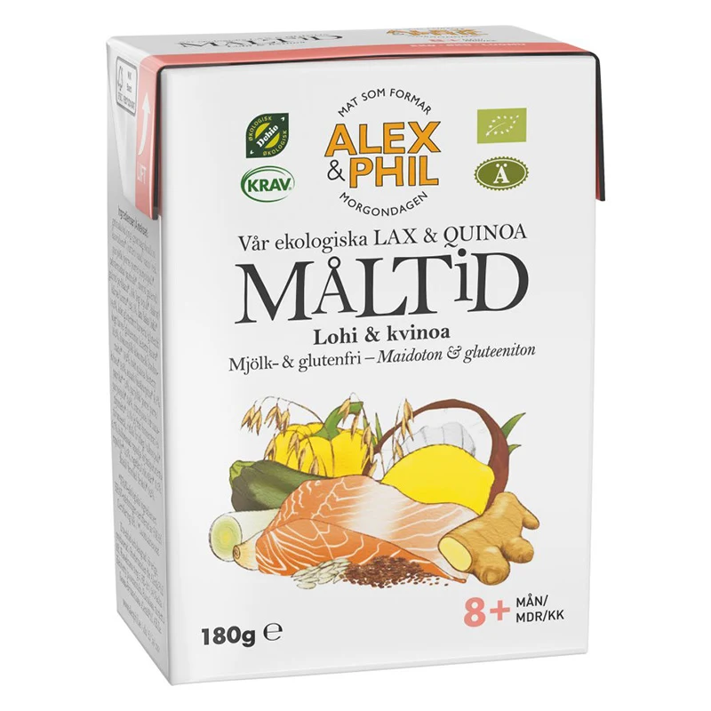 Alex & Phil Vår Lax- & Quinoamåltid Eko 200 g - Barnmat