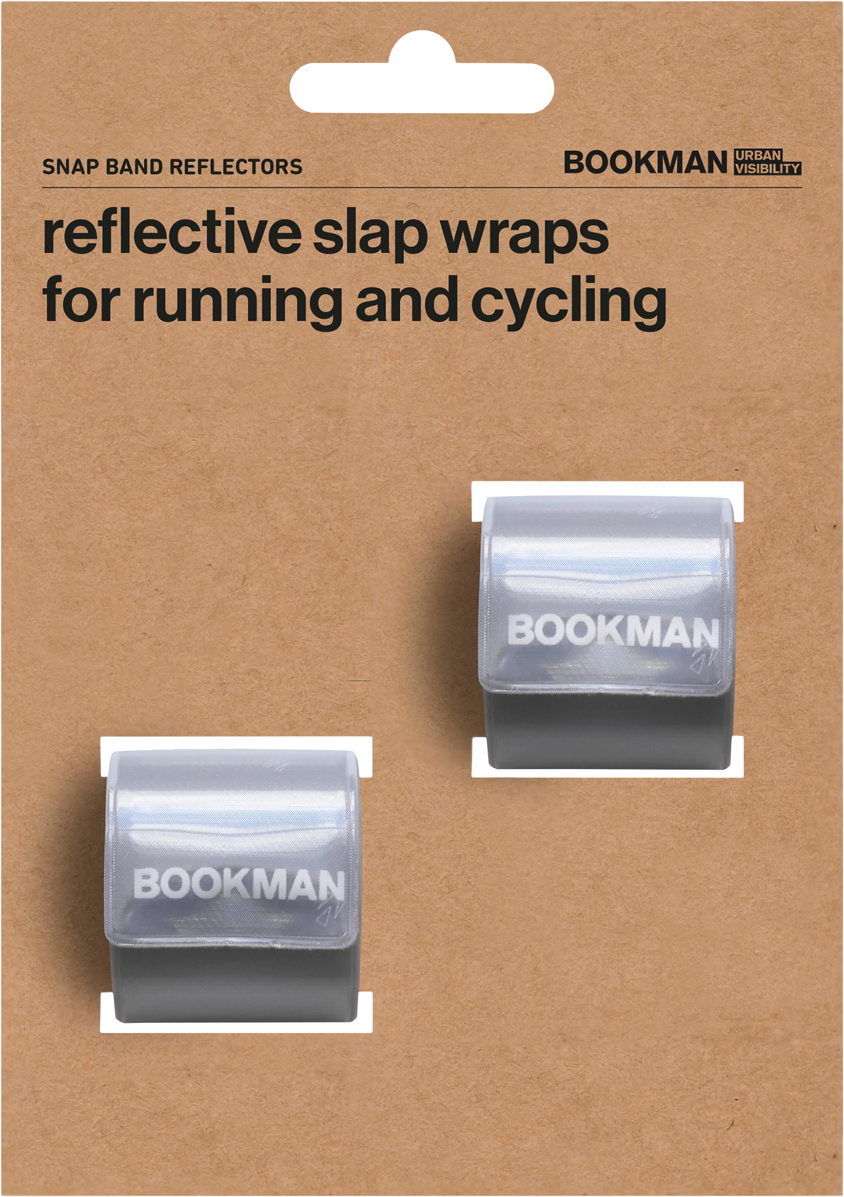 Bookman Snap Band Reflectors White 2-pack - Reflexer