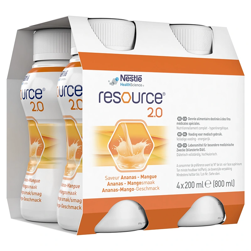 Resource 2.0 Ananas/Mango 4x200 ml - Näringsdrycker