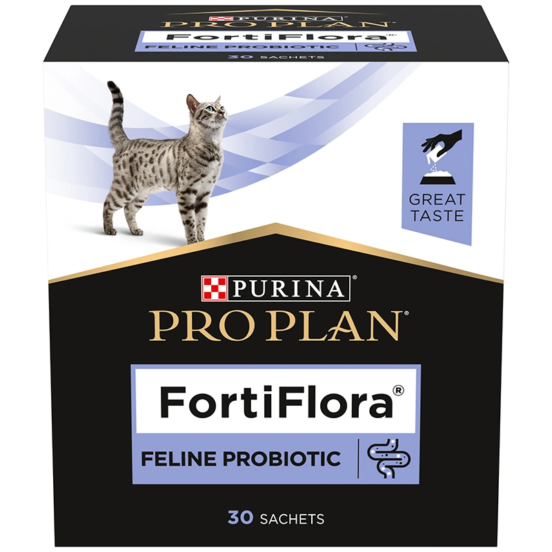 Purina Veterinary Diets Fortiflora Feline portionspåse 30 x 1 g - Kattfoder & fodertillskott